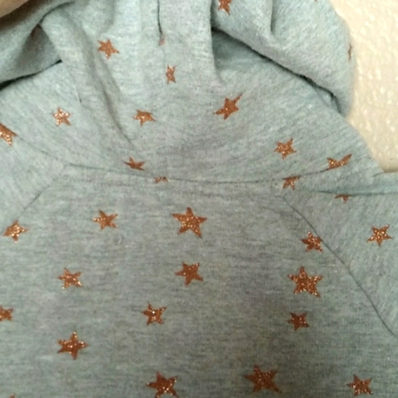 Pony Tails | Girls | Sparkly Stars Hooded Sweater| M(5/6) - Picture 11 of 11